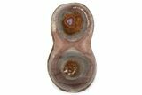 Polished Devil's Red Agate Pair - TeePee Canyon, South Dakota #373408-1
